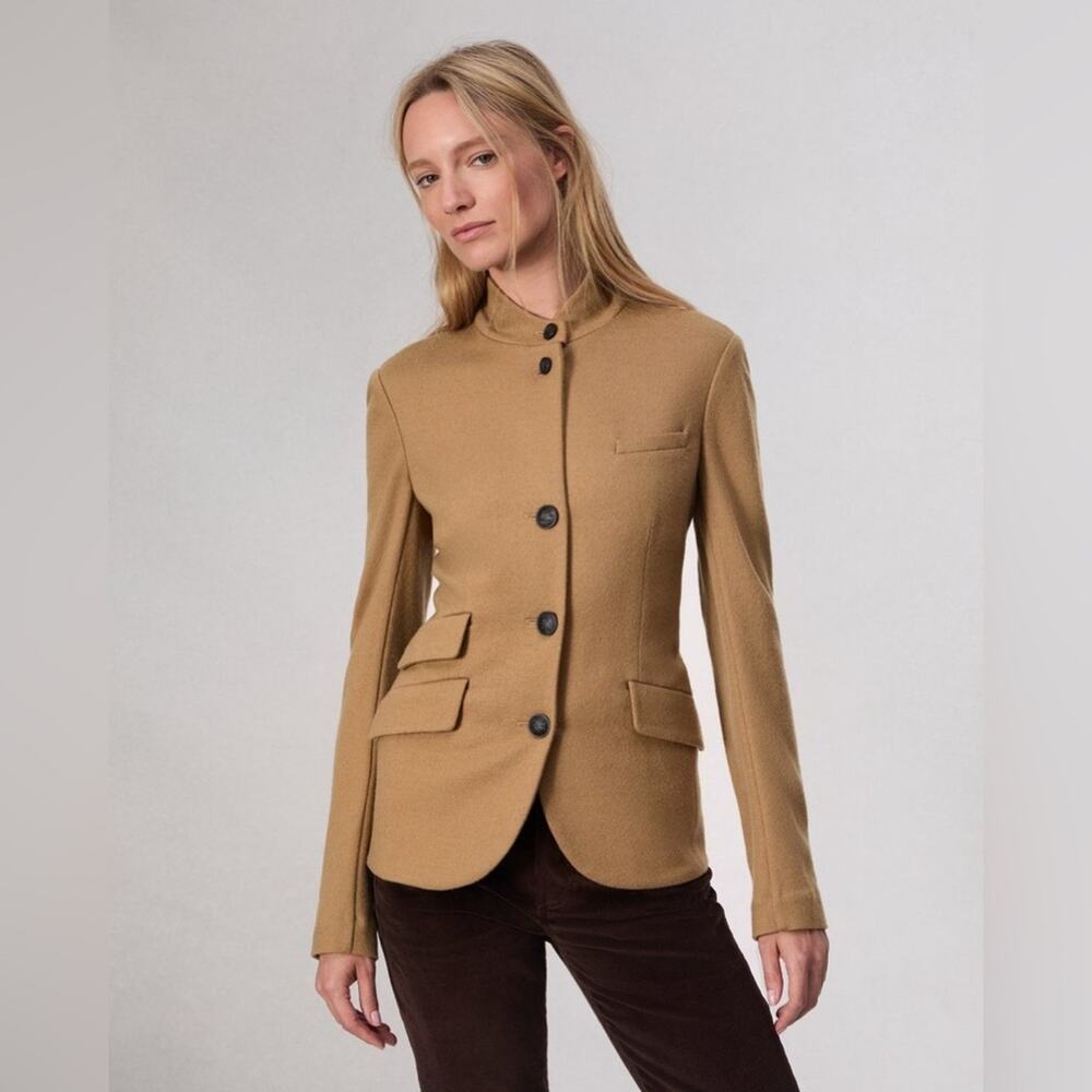Rag & Bone Slade Wool Blazer in Camel 6